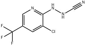 N'-[3-CHLORO-5-(TRIFLUOROMETHYL)-2-PYRIDINYL]CYANIC HYDRAZIDE Struktur