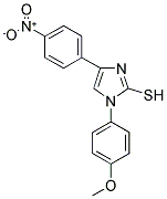 1-(4-METHOXYPHENYL)-4-(4-NITROPHENYL)IMIDAZOLE-2-THIOL Struktur