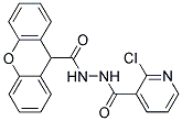 N'9-[(2-CHLORO-3-PYRIDYL)CARBONYL]-9H-XANTHENE-9-CARBOHYDRAZIDE Struktur