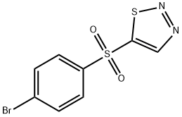 4-BROMOPHENYL 1,2,3-THIADIAZOL-5-YL SULFONE Struktur