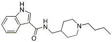 1H-INDOLE-3-CARBOXYLIC ACID (1-BUTYL-PIPERIDIN-4-YLMETHYL)-AMIDE Struktur