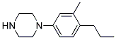 1-(3-Methyl-4-PropylPhenyl)Piperazine Struktur