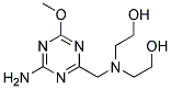 2,2'-((4-AMINO-6-METHOXY-1,3,5-TRIAZIN-2-YL)METHYLIMINO)DIETHANOL Struktur