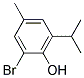 2-BROMO-6-ISOPROPYL-4-METHYLPHENOL Struktur