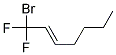 1-BROMO-1,1-DIFLUORO-2-HEPTENE (E/Z) Struktur