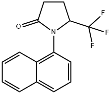 1-NAPHTHALEN-1-YL-5-TRIFLUOROMETHYL-PYRROLIDIN-2-ONE Struktur