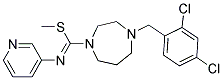 1-METHYL N1-(3-PYRIDYL)-4-(2,4-DICHLOROBENZYL)-1,4-DIAZEPANE-1-CARBOXIMIDOTHIOATE, TECH Struktur