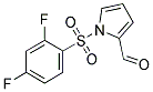 1-[(2,4-DIFLUOROPHENYL)SULPHONYL]-1H-PYRROLE-2-CARBALDEHYDE Struktur