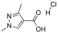 1,3-DIMETHYL-1H-PYRAZOLE-4-CARBOXYLIC ACIDHYDROCHLORIDE Struktur