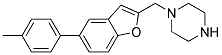 1-([5-(4-METHYLPHENYL)-1-BENZOFURAN-2-YL]METHYL)PIPERAZINE Struktur