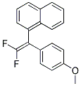 1-[2,2-DIFLUORO-1-(4-METHOXYPHENYL)VINYL]NAPHTHALENE Struktur