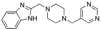 2-([4-(PYRIMIDIN-5-YLMETHYL)PIPERAZIN-1-YL]METHYL)-1H-BENZIMIDAZOLE Struktur