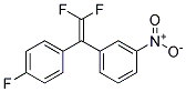 1-[2,2-DIFLUORO-1-(3-NITROPHENYL)VINYL]-4-FLUOROBENZENE Struktur