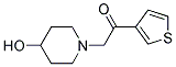 1-(4-HYDROXY-PIPERIDIN-1-YL)-2-THIOPHEN-3-YL-ETHANONE Struktur