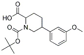 1-(TERT-BUTOXYCARBONYL)-5-(3-METHOXYPHENYL)PIPERIDINE-2-CARBOXYLIC ACID Struktur