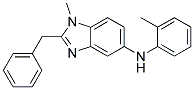 (2-BENZYL-1-METHYL-1H-BENZOIMIDAZOL-5-YL)-O-TOLYL-AMINE Struktur