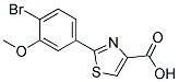 2-(4-BROMO-3-METHOXY-PHENYL)-THIAZOLE-4-CARBOXYLIC ACID Struktur