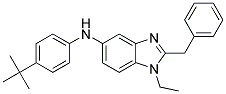 (2-BENZYL-1-ETHYL-1H-BENZOIMIDAZOL-5-YL)-(4-TERT-BUTYL-PHENYL)-AMINE Struktur