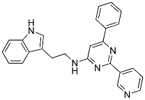 [2-(1H-INDOL-3-YL)-ETHYL]-(6-PHENYL-2-PYRIDIN-3-YL-PYRIMIDIN-4-YL)-AMINE Struktur