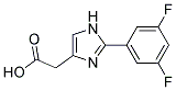 [2-(3,5-DIFLUOROPHENYL)-IMIDAZOL-4-YL]-ACETIC ACID Struktur