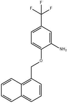 2-(1-NAPHTHYLMETHOXY)-5-(TRIFLUOROMETHYL)ANILINE Struktur