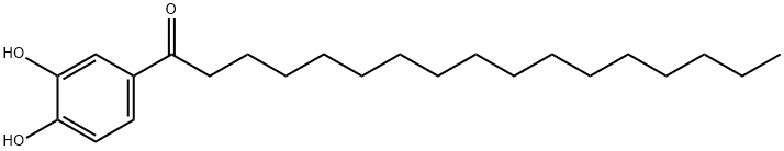 1-(3,4-DIHYDROXY-PHENYL)-HEPTADECAN-1-ONE Struktur