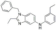 (1-BENZYL-2-ETHYL-1H-BENZOIMIDAZOL-5-YL)-(3-ETHYL-PHENYL)-AMINE Struktur