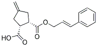 (1S,2R)-4-METHYLENE-CYCLOPENTANE-1,2-DICARBOXYLIC ACID MONO-((E)-3-PHENYL-ALLYL) ESTER Struktur