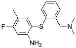 2-[(2-AMINO-4-FLUORO-5-METHYLPHENYL)THIO]-N,N-DIMETHYLBENZENEMETHANAMINE Struktur