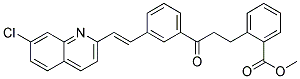 2-[3-[3-[2-(7-Chloro-2-Quinolinyl)-Ethenyl]Phenyl]-3-Oxopropyl]Benzoic Acid Methyl Ester Struktur