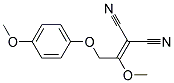 [1-methoxy-2-(4-methoxyphenoxy)ethylidene]propanedinitrile Struktur