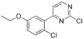 2-Chloro-4-(2-chloro-5-ethoxy-phenyl)-pyrimidine Struktur