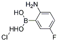 2-AMINO-5-FLUOROPHENYLBORONIC ACID HYDROCHLORIDE Struktur