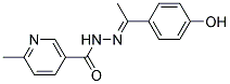 2'-(4-HYDROXY-A-METHYLBENZYLIDENE)-6-METHYLNICOTINOHYDRAZIDE Struktur