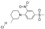 1-[2-Nitro-4-(methylsulfonyl)phenyl]-3-methylpiperidinehydrochloride Struktur