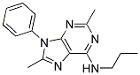 2,8-DIMETHYL-9-PHENYL-N-PROPYL-9H-PURIN-6-AMINE Struktur