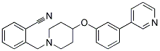 2-([4-(3-PYRIDIN-3-YLPHENOXY)PIPERIDIN-1-YL]METHYL)BENZONITRILE Struktur