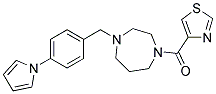 1-[4-(1H-PYRROL-1-YL)BENZYL]-4-(1,3-THIAZOL-4-YLCARBONYL)-1,4-DIAZEPANE Struktur