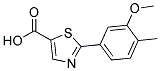 2-(3-METHOXY-4-METHYL-PHENYL)-THIAZOLE-5-CARBOXYLIC ACID Struktur