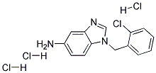 1-(2-CHLORO-BENZYL)-1H-BENZOIMIDAZOL-5-YLAMINE TRIHYDROCHLORIDE Struktur