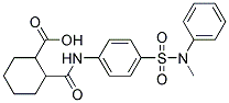 2-[4-(METHYL-PHENYL-SULFAMOYL)-PHENYLCARBAMOYL]-CYCLOHEXANECARBOXYLIC ACID Struktur