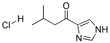 1-(1H-IMIDAZOL-4-YL)-3-METHYL-BUTAN-1-ONE HCL Struktur