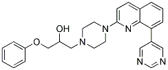 1-PHENOXY-3-[4-(8-PYRIMIDIN-5-YLQUINOLIN-2-YL)PIPERAZIN-1-YL]PROPAN-2-OL Struktur