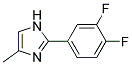 2-(3,4-DIFLUORO-PHENYL)-4-METHYL-1H-IMIDAZOLE Struktur