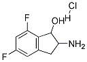 2-AMINO-5,7-DIFLUORO-INDAN-1-OL HYDROCHLORIDE Struktur