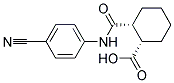 (1S,2R)-2-([(4-CYANOPHENYL)AMINO]CARBONYL)CYCLOHEXANECARBOXYLIC ACID Struktur