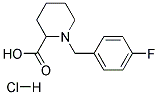 1-(4-FLUORO-BENZYL)-PIPERIDINE-2-CARBOXYLIC ACID HYDROCHLORIDE Struktur