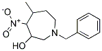 1-BENZYL-5-METHYL-4-NITRO-AZEPAN-3-OL Struktur