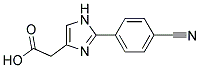 [2-(4-CYANO-PHENYL)-1H-IMIDAZOL-4-YL]-ACETIC ACID Struktur