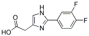 [2-(3,4-DIFLUOROPHENYL)-IMIDAZOL-4-YL]-ACETIC ACID Struktur